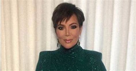 the thigh s the limit kris jenner 63 sizzles in saucy slit dress daily star