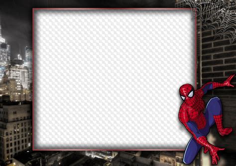 Photo Frame Template Spiderman