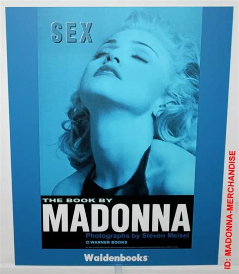Madonna Sex Book Large Promo Store Display Card 30 X 24 Erotica 1992 Eur 119 97 Picclick It
