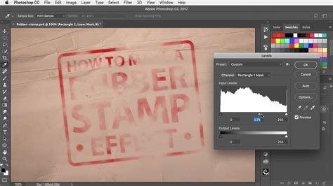 How To Make A Rubber Stamp Effect In Photoshop Photoshop Images