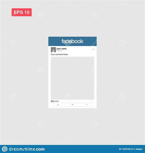 Step 1 in the psd template. Template Mockup Of Social Media Facebook Photo Frame ...