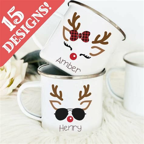 Personalized Hot Chocolate Mug Kids Christmas Mug Holiday Etsy