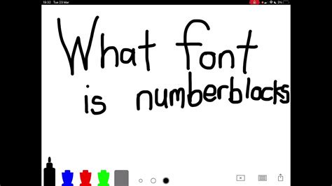 What Font Is Numberblocks Youtube