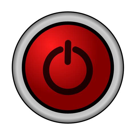 Onlinelabels Clip Art Power Onoff Switch Red 2