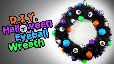 Diy Halloween Eyeball Wreath Easy Halloween Decoration