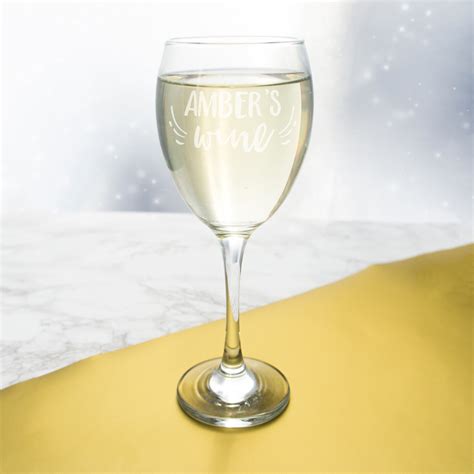 Personalised Wine Glass With Name Design 2 Crafted Created