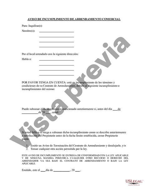 San Bernardino California Carta Del Propietario Al Inquilino Como Aviso