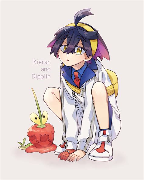 Kieran And Dipplin Pokemon And 1 More Drawn By Chiizukeikiiida