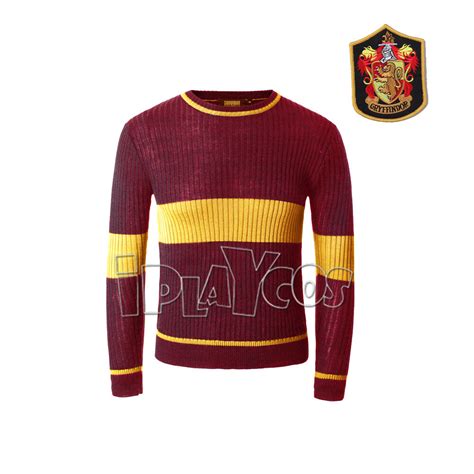Harry Potter Quidditch Hogwarts Gryffindor Slytherin Sweater Jumper