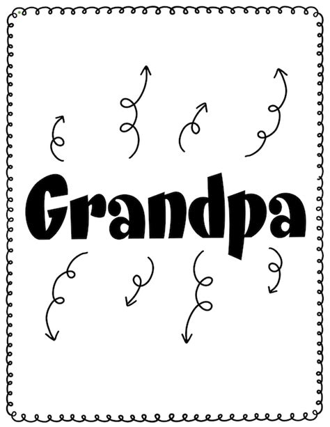 Fathers Day Grandpa Word Map Etsy