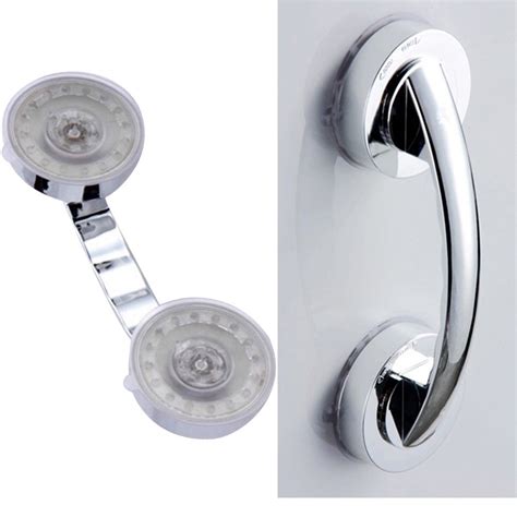 Shower Handle Bar Offers Safe Grip With Strong Hold Suction Cup For