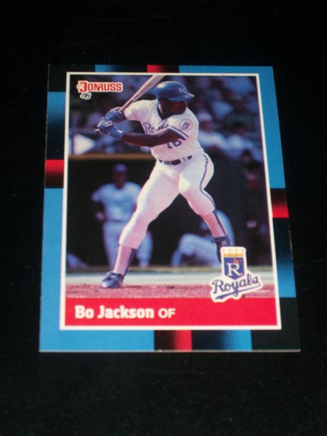 Football is easy if you're crazy as hell. Bo Jackson 88 Donruss baseball card