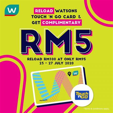 Reloading your tng card is simple, with more than 11,000 reload points nationwide, find your closest reload point here Watsons Touch n Go Reload FREE RM5 Promotion (23 July 2020 ...