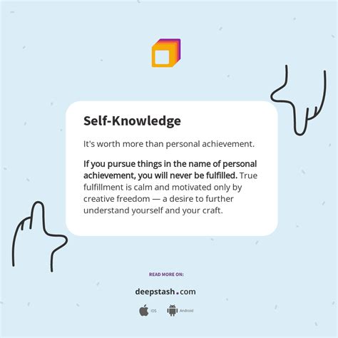 Self Knowledge Deepstash