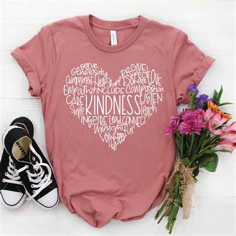 Kindness Heart Shirt Counselor Shirt Teacher Shirts Sel Etsy