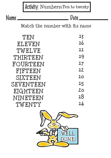 English Time Numbers 1 To 50
