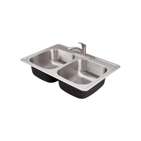 Sinks can get pretty pricey, but you can get the sleek, modern product you're looking for without breaking the bank—thanks to the kraus. American Standard Colony Pro ADA Drop-in Stainless Steel ...