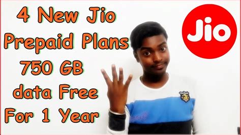 Jio Prepaid Plans Gives GB For Year YouTube