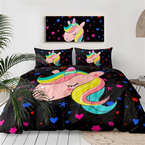 Unicorn Girly Bedding Set For Girls Unilovers