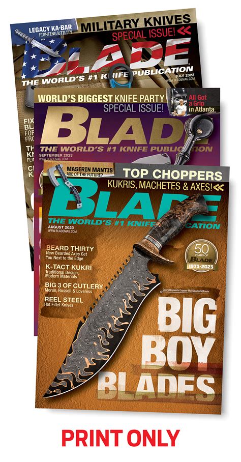 Blade Magazine Print Digital