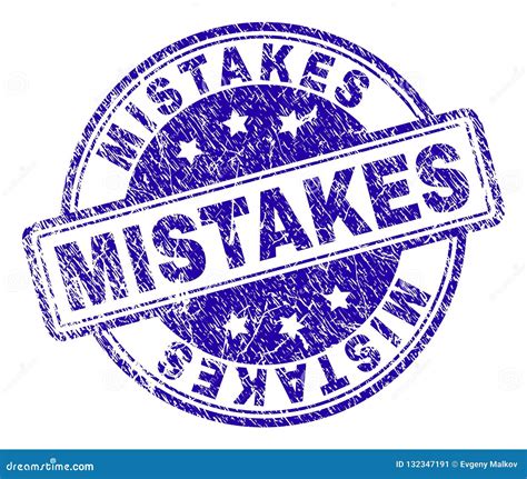 Mistakes Imprint Stock Illustrations 11 Mistakes Imprint Stock