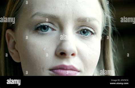 Girl Looks Very Sad And Crying To The Camera Steadycam Shot Stock Video Footage Alamy
