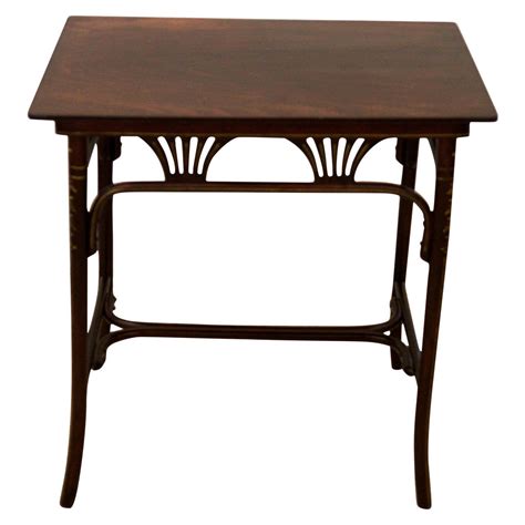 H 61, w 40, d 31 (h shelves 26cm). Art Nouveau Thonet Table at 1stdibs