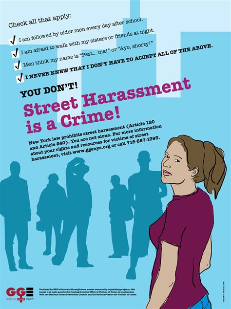 Street Harassment Is A Crime Poster This Poster Went Up In Flickr