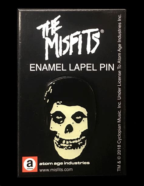 misfits glow in the dark hooded fiend enamel pin deadrockers