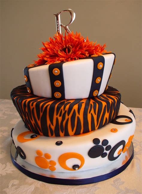After generating love greetings and photos football birthday wishes cake with name edit you can download this greetings for free or after printing. First Wedding Display Cake For Huge Auburn Fans ...