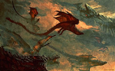 Artstation Dragon Of The War Of Wrath Silmarillion