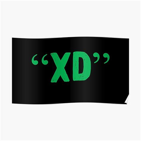 Xd Emoticon Poster By Nerd Shack Redbubble