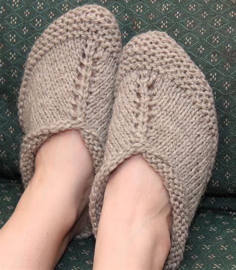 Skein Slippers Knit Flat Knitting Patterns In The Loop Knitting