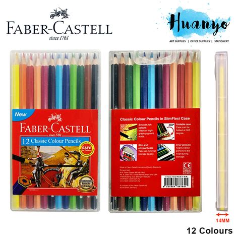 Faber Castell Classic Colour Pencils 12l Wonderbox Slim