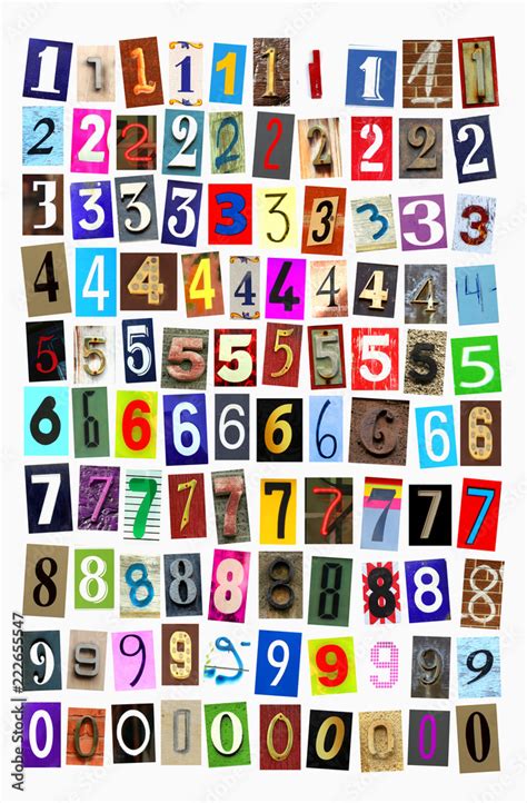 Newspaper Numbers Cut Out As Background Stock Photo Adobe Stock