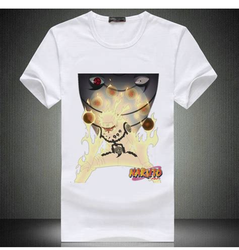 White Naruto T Shirt For Men