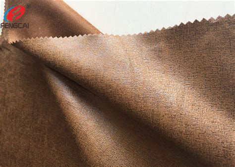 Knit Heavy Gsm Bronzing Embossed Microsuede Fabric For Upholstery 100
