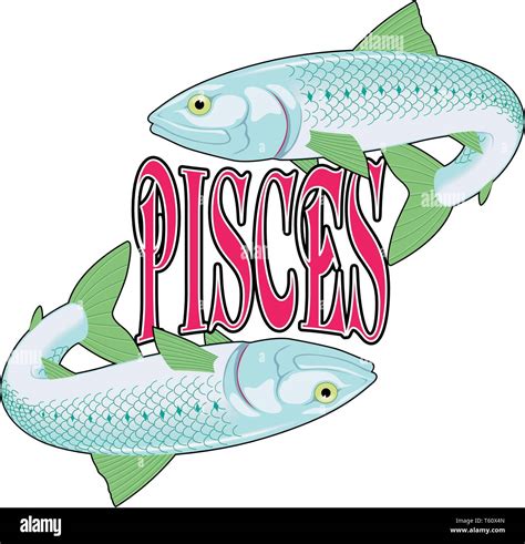 Pisces Zodiac Sign Vector Illustration Stock Vector Image And Art Alamy