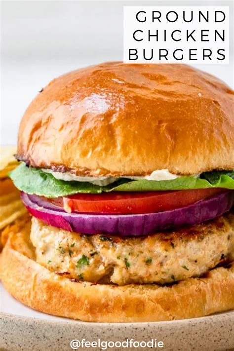 These Delicious Ground Chicken Burgers Are Loaded With Flavor And Are
