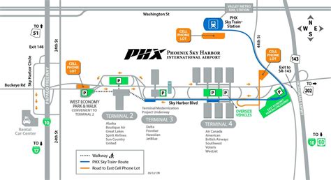 Phoenix Airport Terminal Map Phoenix International