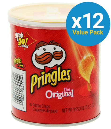 Pringles Grab And Go Small Original 37g 12 Pack At Mighty Ape Nz