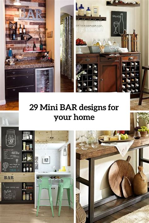 29 Mini Bar Designs That You Should Try For Your Home Mini Bar Bar