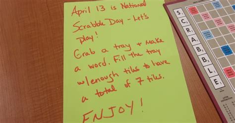 Kristin Berkey Abbott National Scrabble Day At School