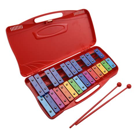 Tomshoo 25 Notes Glockenspiel Xylophone Hand Knock Xylophone Percussion