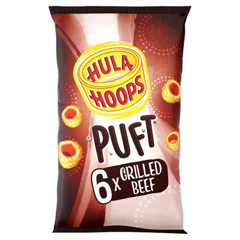 Hula Hoops Puft Beef 15g X 6 Per Pack From Ocado