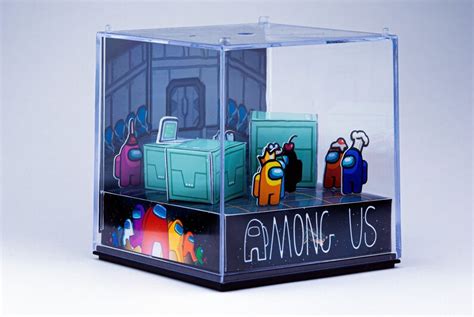 Among Us 3d Game Cube Diorama Etsy