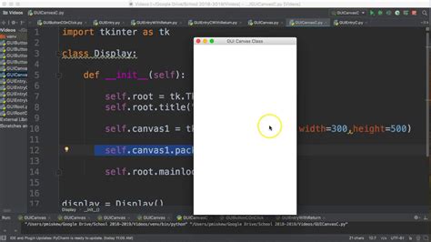 Python 3 Tkinter Gui Canvas Class Youtube