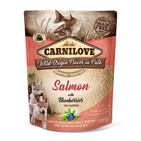 They run their production (and have the certs to prove it) by iso 9001 and haccp quality. Carnilove Salmon with Blueberries Puppy (Wet Pouch) 12 x ...