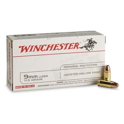 Winchester White Box 9mm Jhp 115 Grain 50 Rounds 95193 9mm Ammo