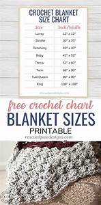 Crochet Blanket Size Chart Printable Easycrochet Com
